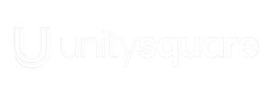 unity square logo white